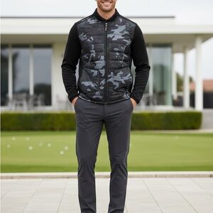 NWT RLX Ralph Lauren Golf Men's Hybrid Wool Blend Camo Jacket Black XL $278